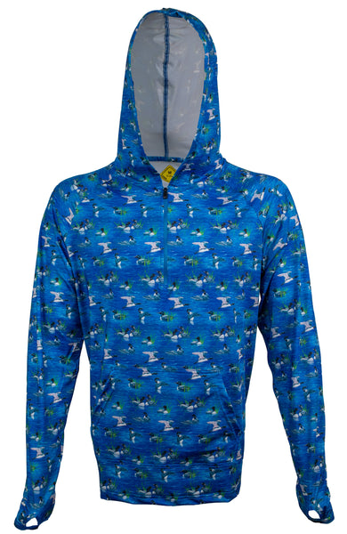 Loon Zip Sun Hoodie | UPF50+ Half-Zip Trail Shirt | TownShirt Co